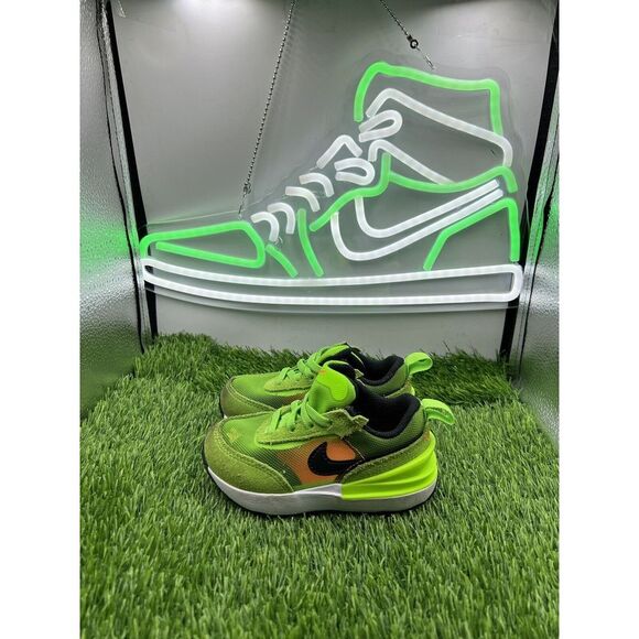 Nike Waffle One Racer TD Electric Green Sneakers Toddler Size 6C DC0479-300‎ - Picture 1 of 7